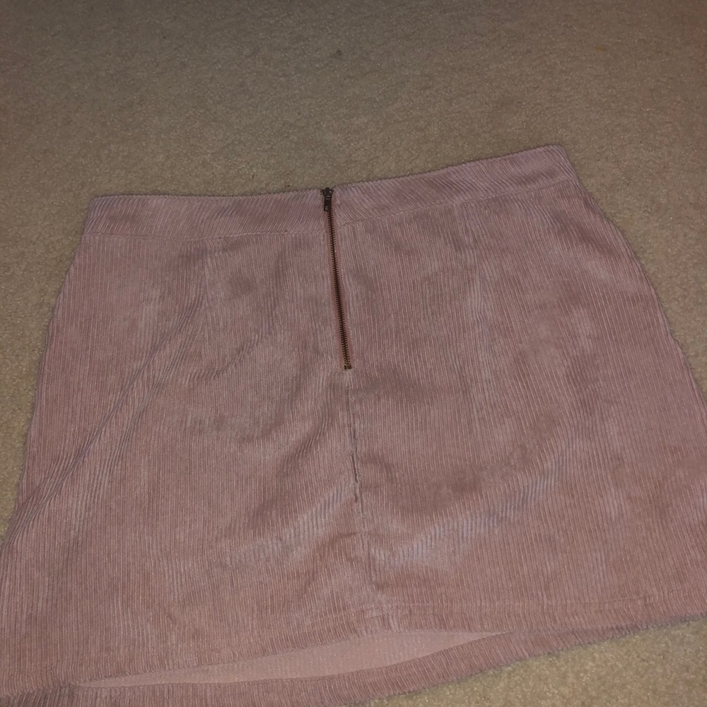 PINK CORDUROY SKIRT - Picture 3 of 3